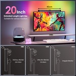 Topika RGB Monitor Light Bar - Dual Light Source Desk Lamp for PC & Gaming