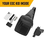 Topika Bag for Men, Tactical Crossbody Big Chest Backpack with Gun Pouch