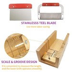Topika - 7 In 1 Soap Box Kit, Silicone Wooden Soap Molds, Soap Loaf Mould