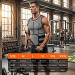 Topika - Shape Vests For Men Sweat Vest, Mens Waist Trainer Zip Slim Vest