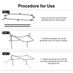 Naturehike - Camping Outdoor Canopy Camping Shade Canopy Waterproof Tarp