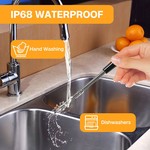 Topika - Smart Bluetooth Meat Thermometer, IP68 Waterproof, App Control