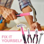 Topika 63 Piece Pink Tool Set for Household Repairs & DIY Projects