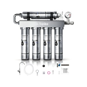 Topika- Under Sink Water Filtration System Stainless 5-Stage Filtration