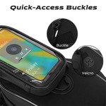 Topika Waterproof Motorcycle Tank Bag with Phone Pocket, Rain Cover, Strap