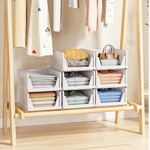 Topika Closet Organisers & Storage Foldable Basket With Slide-Out Design