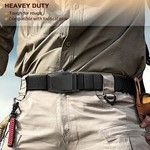 Topika Tactical Belt Men's Belts, Stretch Nylon Quick Release Belt 96-125cm