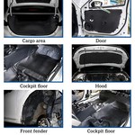 Topika Car Heat Shield & Sound Deadening Mat - 2.5m/5m x 1m, 5mm
