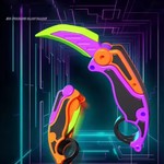 Topika 3D Printing Gravity Knife Plastic Toy Fidget Claw Knife Pack of 2