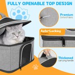 Topika Pet Carrier Soft-Sided Cat Dog Travel Bag Collapsible Portable Cage