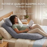 Topika Pregnancy Pillows for Sleeping G-Shaped Full Body Pillow 150cm