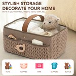 Topika Diaper Caddy, Baby Essentials Storage Caddy, Diaper Bag Organiser