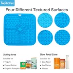 Topika-Lick Mat for Dogs/Cats w/ Suction Cups, Anxiety Relief&Slow Feeding
