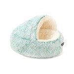Topika Hooded Cat Cave Bed with Waterproof Non-Slip Base & Cozy Plush