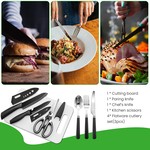 Topika - Camping Kitchen Set 27 Piece Portable Camping Utensil Set With Bag