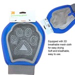 Topika Dual-Sided Dog Rubber Paw Grooming Glove with Velour Fur Remover