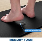 TopikaHome - Anti Fatigue Kitchen Mat 2 Piece, Non-Slip Waterproof Floor Rugs
