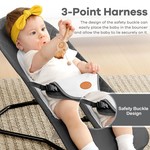 Topika 0-18 Month Baby Portable Baby Bouncer & Rocker Chair with Plush Toys