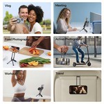 Topika Magnetic Phone Tripod Stand Foldable Mini Tripod, Hook Design