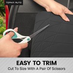 Topika Rubber Cargo Boot Floor Mat Liner Compatible with Cars/SUVs/Trucks