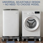 Topika Washing Machine Stand with Wheels, Adjustable Multi Functional Base
