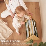 Topika Wooden Bookshelf with Handle, Kids Montessori Book Shelf