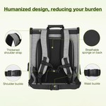 Topika Cat Backpack Carrier, Expandable Travel Bag with Mesh Panels