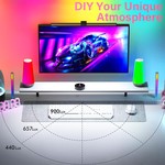 Topika RGB Monitor Light Bar - Dual Light Source Desk Lamp for PC & Gaming