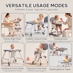 Topika 7-in-1 Baby High Chair for Daily Feeding, Play & Toddler Meals