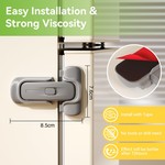 Topika Refrigerator Door Lock 2 piece Mini Automatic Refrigerator Lock