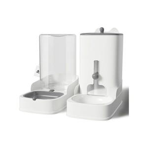 Topika Cat Food Feeder Gravity Auto Cat Food Dispenser 2pcs Set