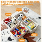 Topika 4 Tier Multipurpose Kids Toy Organizer with 12 Storage Bins