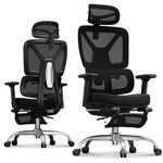 Topika Pro 200 - Ergonomic Chair With Footrest, Adjustable Lumbar Support