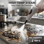 Topika - Steam Cleaner High Pressure Steam Cleaner, Hand Held, 1200Ml
