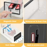 Topika Stackable Shoe Storage Boxes with Magnetic Lid & Aromatherapy Hole