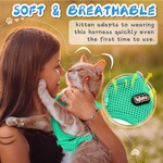 TopikaPet - Cat Harness and Leash Set, Escape Proof, Adjustable Cat Vest