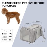 TopikaPet - Soft-Sided Pet Carrier Bag for Travel & Home Use, Cat Carrier