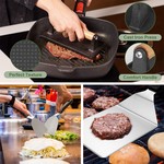 Topika 36PCS Grill Tool Set - Flat Grill Accessories for BBQs & Camping