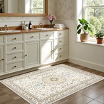 Topika Floor Rug for Living Room decoration, Washable, Non-Slip, Bohemian