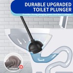 TopikaHome - Toilet Plunger & Bowl Brush Combo Set for Bathroom Cleaning