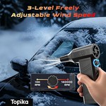Topika - Compressed Air Duster, Cordless Air Gun, Rechargeable Cleaner Kit