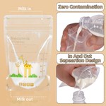 50 Pcs Breastmilk Storage Bags and 150ml w/Marker
