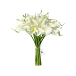 Topika Fake Flowers Real Touch PU Calla Lily Artificial Plants home Decor