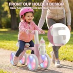 Topika Toddler Bike Balance Bike with Light Up Wheels