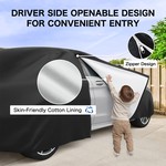 TopikaAuto 10-Layer Car Cover Waterproof All Weather SUV Hatchback Sedan