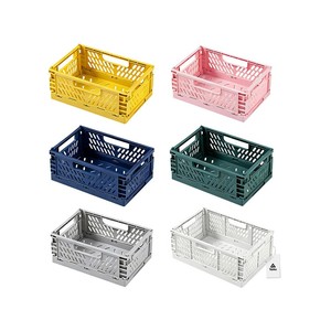 Topika 2.8L Collapsible Storage Crates Multi-Purpose Plastic Baskets
