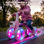 Topika Toddler Bike Balance Bike with Light Up Wheels