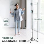 Topika Strong Tripod Stand For Phone And Camera& Remote,50-160cm Adjustable