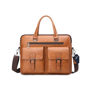Topika-Waterproof Leather Laptop Bag for Men - Computer Bag