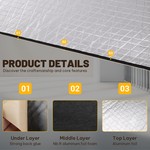 Topika - Car Sound Deadening Mat 28pcs 5mm Aluminium Bonnet Heat Shield